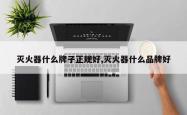 灭火器什么牌子正规好,灭火器什么品牌好