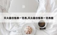 灭火器价格表一览表,灭火器价格表一览表图