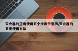 灭火器的正确使用五个步骤示意图,灭火器的五步使用方法