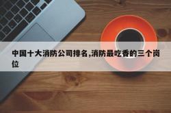 中国十大消防公司排名,消防最吃香的三个岗位